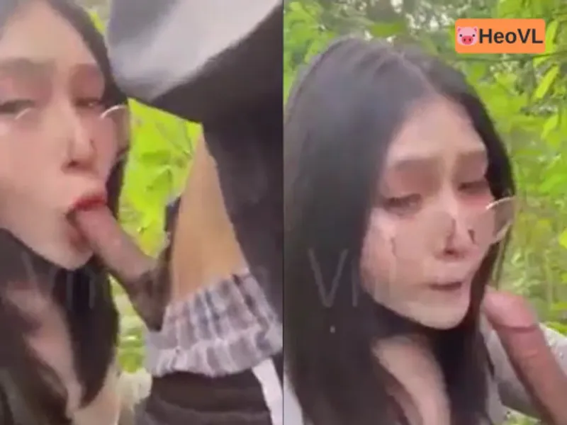 đi dã ngoại tiện phang bồ ở trong rừng
